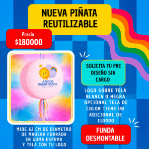 PIÑATA REUTILIZABLE CON FUNDA DESMONTABLE